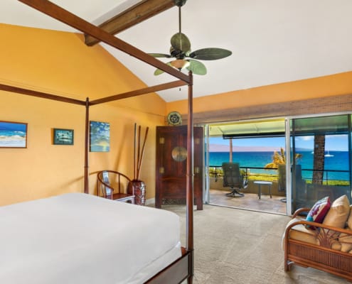 One Bedroom Oceanfront Premium Suite Bedroom