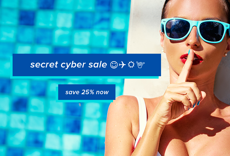 Secret Cyber Sale Website - Save 25% now