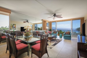 Aston Maui Kaanapali Villa – 1 Bedroom Ocean View Premium -Living - Area and View