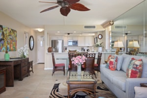 Aston Maui Kaanapali Villa – 1 Bedroom Ocean View Premium -Living Room