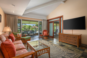 Aston Maui Kaanapali Villa – 1 Bedroom Oceanside Premium - Living Area View