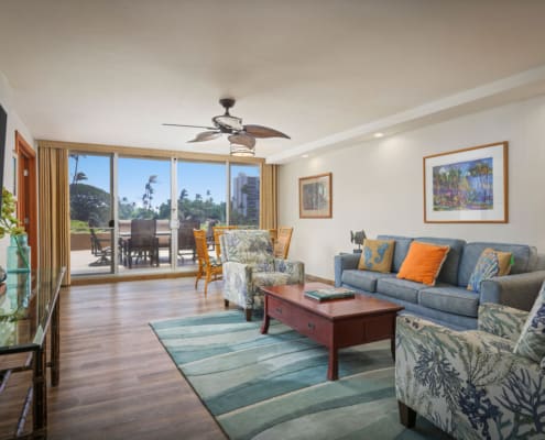 Aston Maui Kaanapali Villa – 1 Bedroom Garden View Premium - Living Area