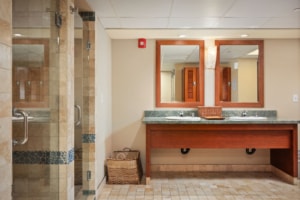 The pool bathroom facility at Aston Maui Kaanapali Villas